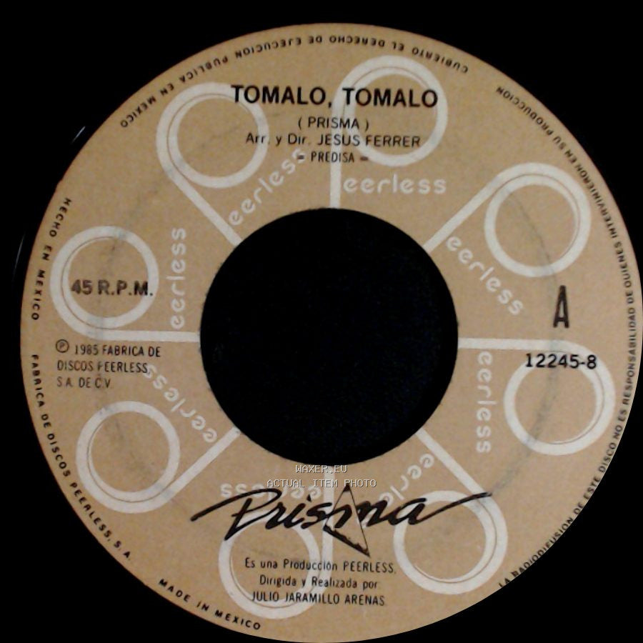 Julio Jaramillo Arenas - Tomalo, Tomalo / Triste Fantasia side A