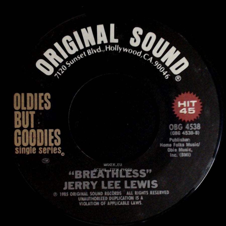 Jerry Lee Lewis - Great Balls Of Fire / Breathless side B