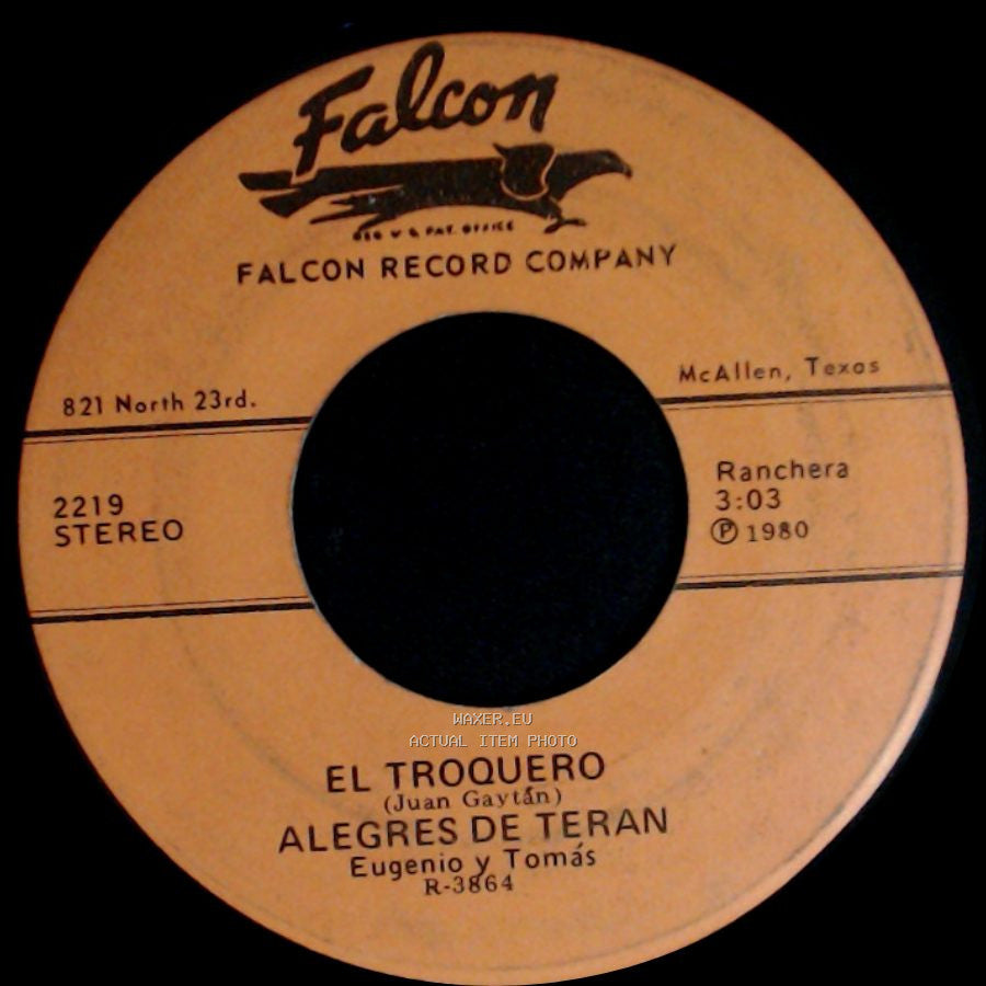 Alegres De Teran - Señorita Cantinera / El Troquero side B