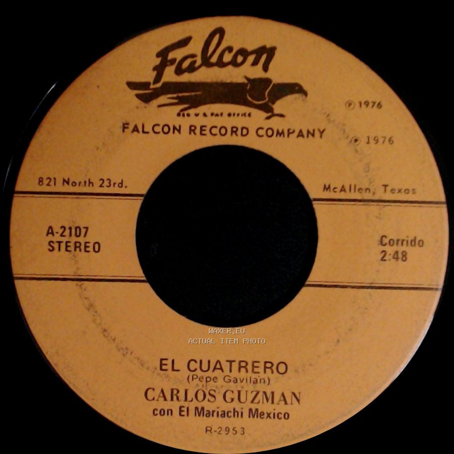 Carlos Guzman Con El Mariachi México - Con Toda El Alma (Memo De Anda) / El Cuatrero side B