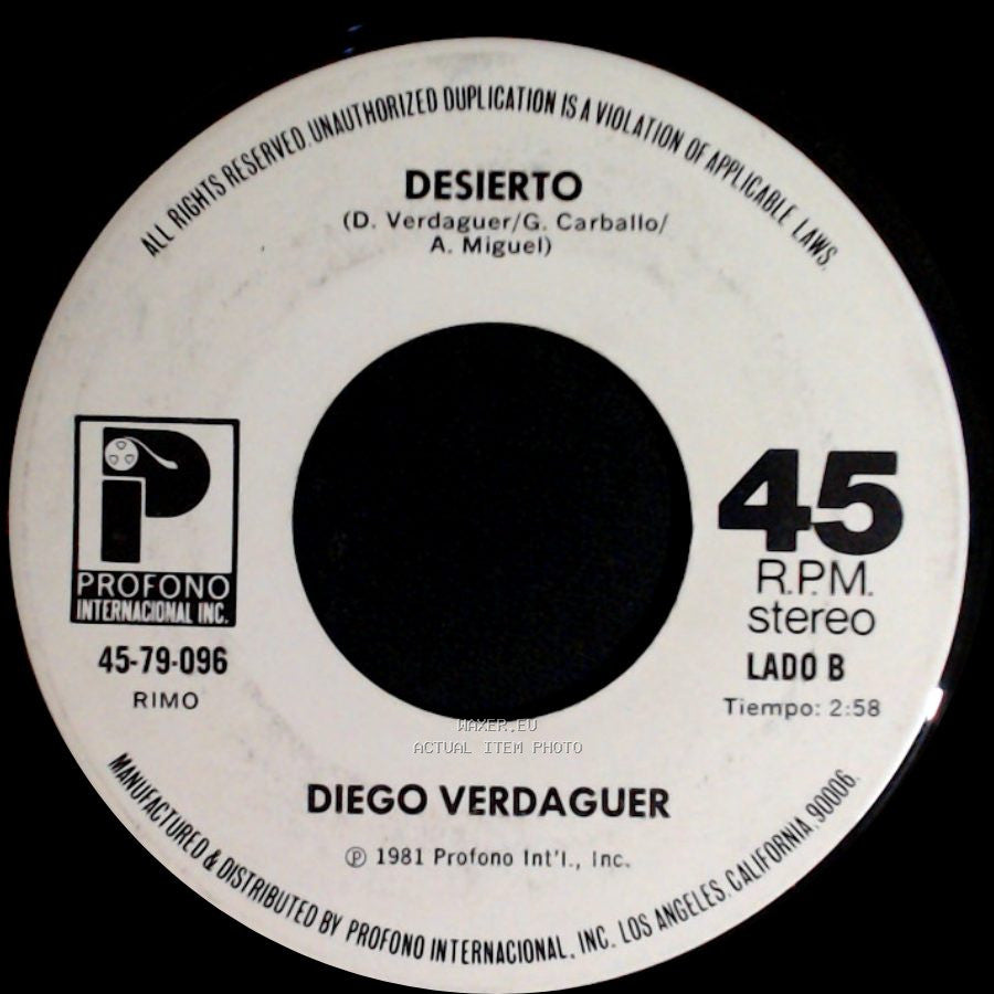 Diego Verdaguer - Corazon De Papel / Desierto side B