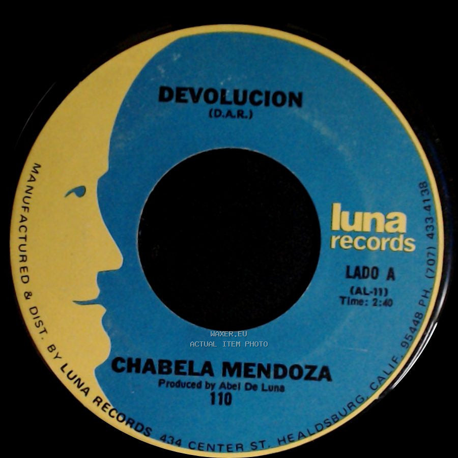 Chabela Mendoza - Devolucion / Con La Misma Vara side A
