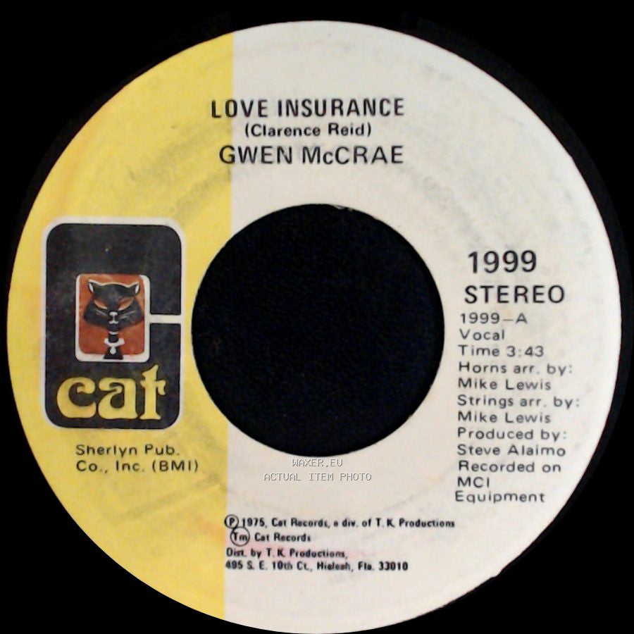 Gwen Mccrae - He Keeps Something Groovy Goin' On / Love Insurance side B