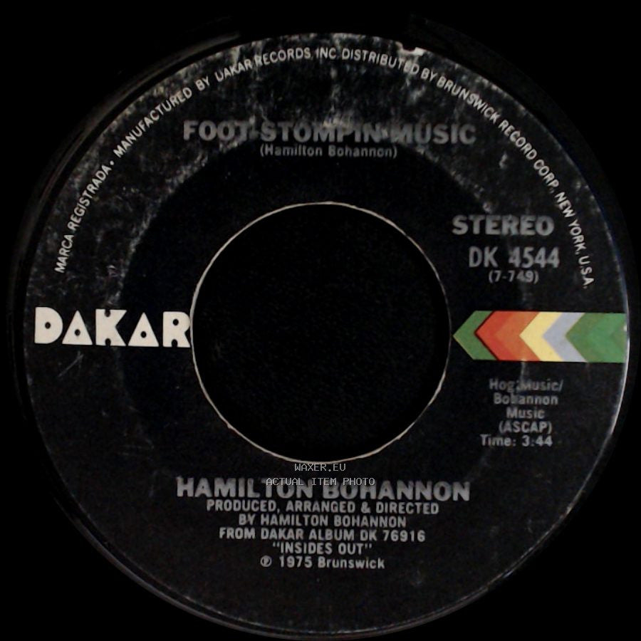 Hamilton Bohannon - Dance With Your Parno / Foot Stompin Music side B