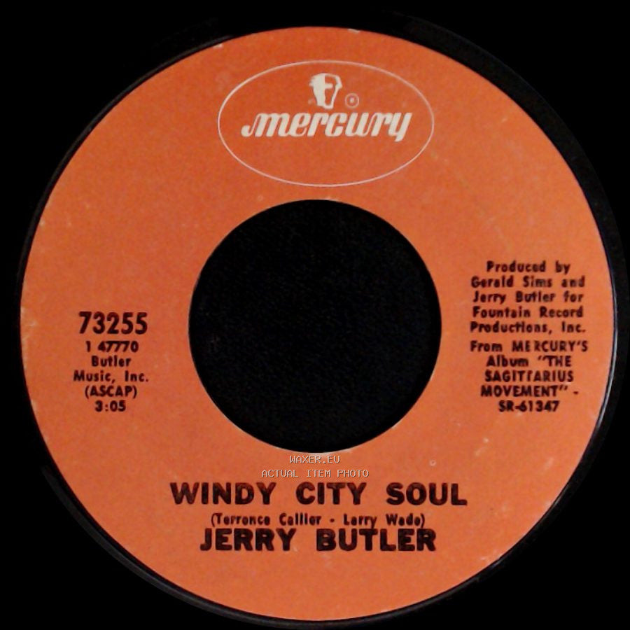 Jerry Butler / Jerry Butler And Brenda Lee Eager - Windy City Soul / Ain't Understanding Mellow side A