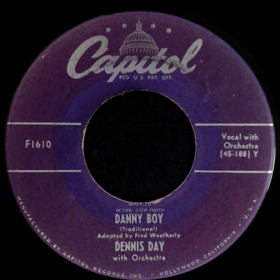 Dennis Day - Smoke Gets In Your Eyes / Danny Boy side B