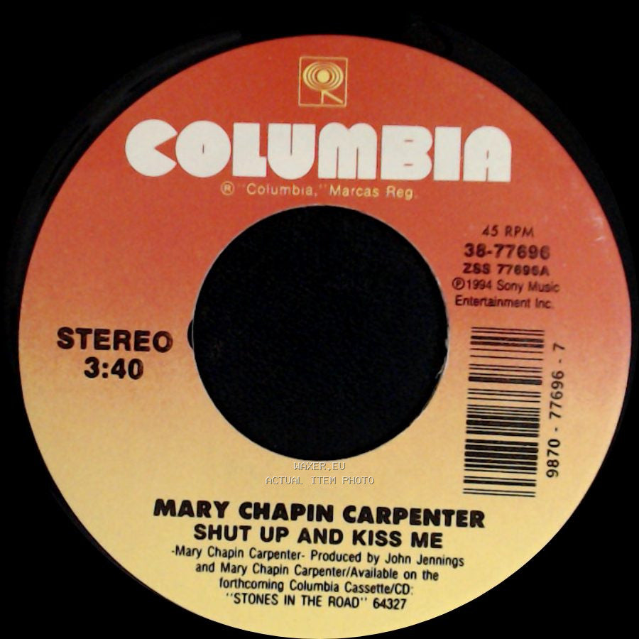 Mary Chapin Carpenter - The End Of My Pirate Days / Shut Up And Kiss Me side B