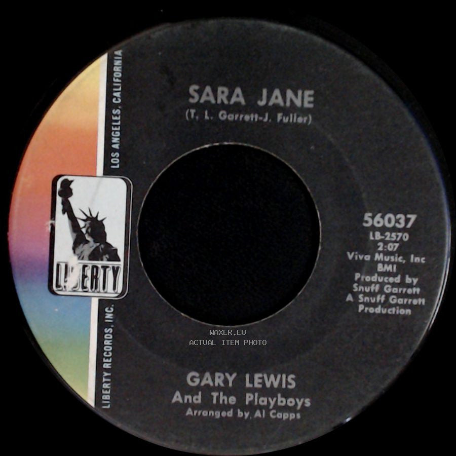 Gary Lewis And The Playboys - Sara Jane / Sealed With A Kiss side A