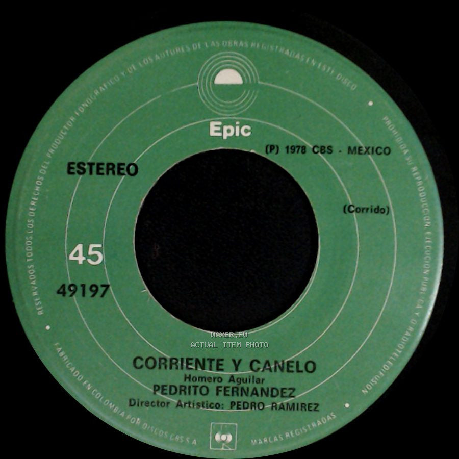 Pedrito Fernandez - La De La Mochila Azul / Corriente Y Canelo side B