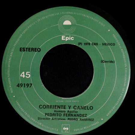 Pedrito Fernandez - La De La Mochila Azul / Corriente Y Canelo side B