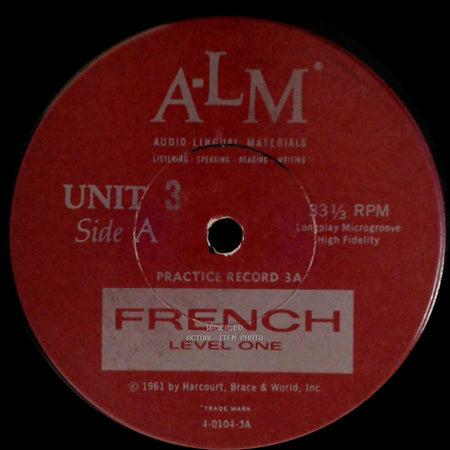 Unknown Artist - French Level One / French Level One side A