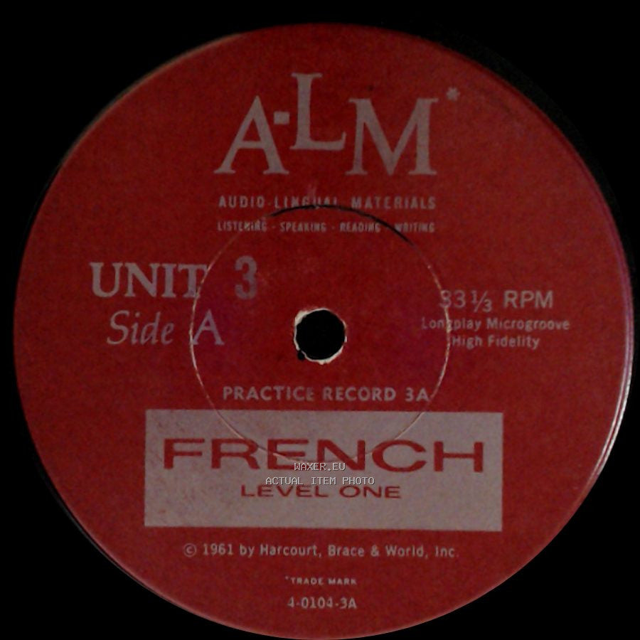 Unknown Artist - French Level One / French Level One side A