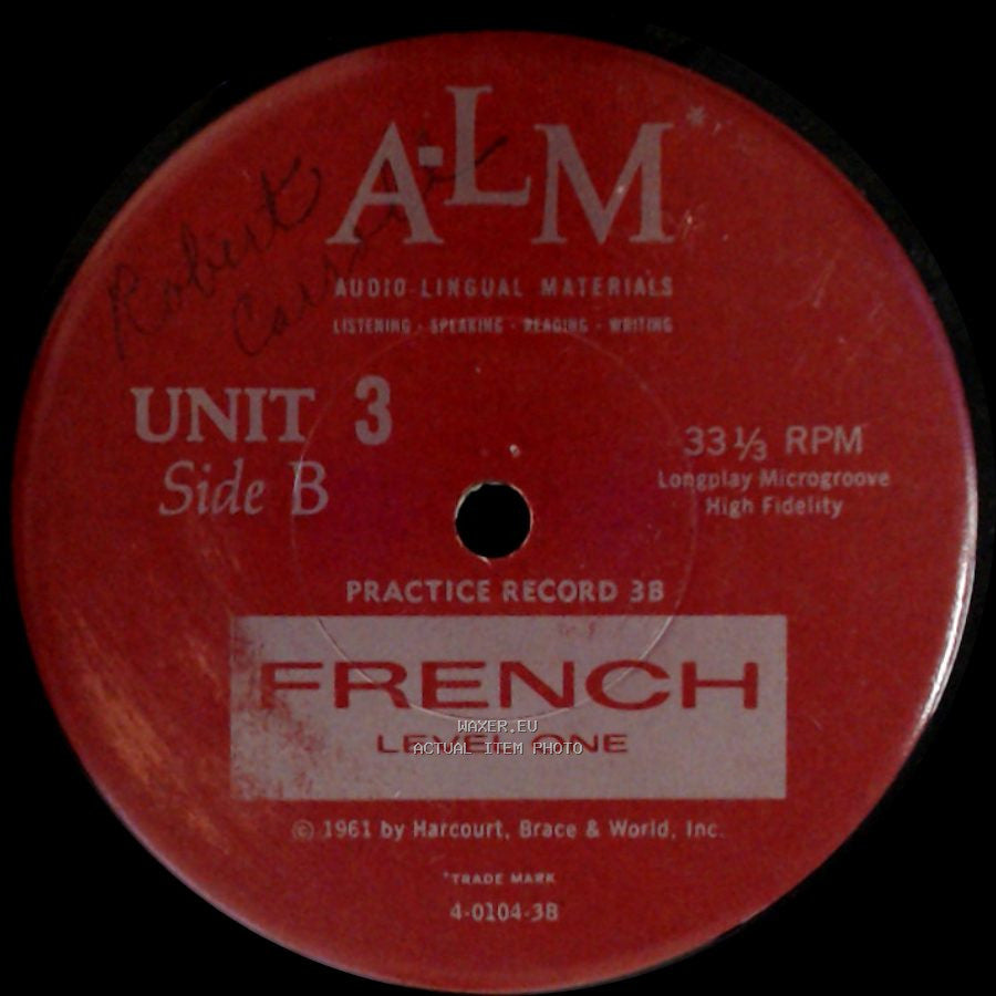 Unknown Artist - French Level One / French Level One side B