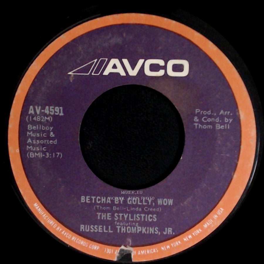 The Stylistics Featuring Russell Thompkins, Jr. - Betcha By Golly, Wow / Ebony Eyes side A