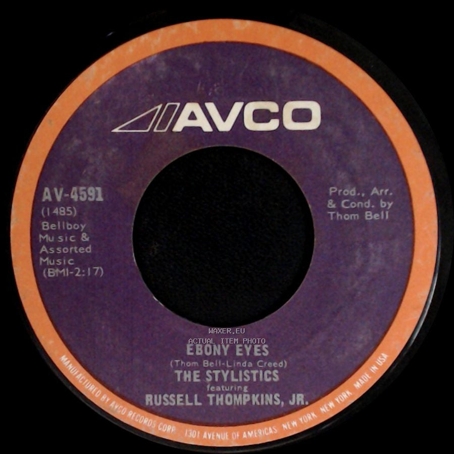 The Stylistics Featuring Russell Thompkins, Jr. - Betcha By Golly, Wow / Ebony Eyes side B