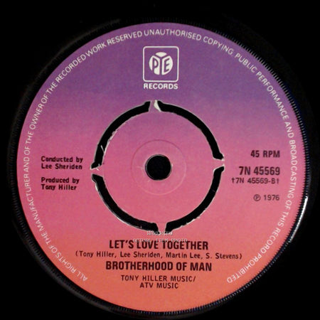 Brotherhood Of Man - Let's Love Together / Save Your Kisses For Me side A