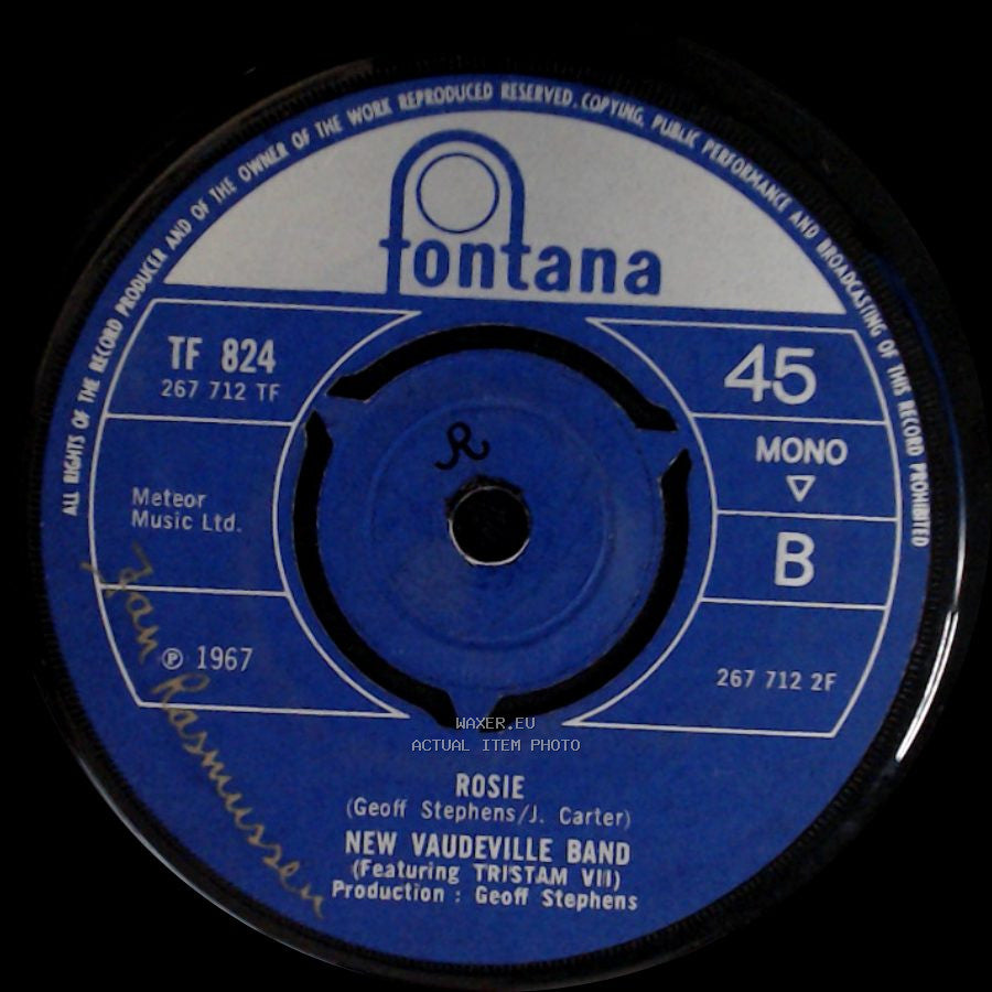 New Vaudeville Band - Finchley Central / Rosie side B