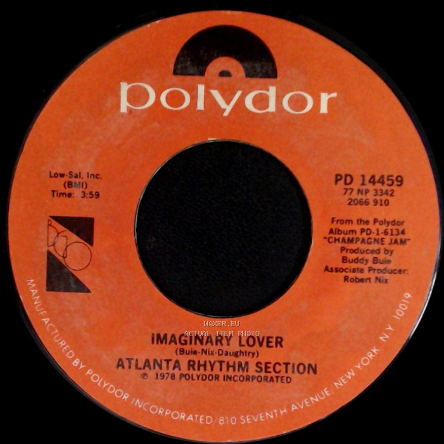 Atlanta Rhythm Section - Imaginary Lover / Silent Treatment side A