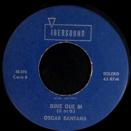 Oscar Santana - Honey / Dime Que Si side B