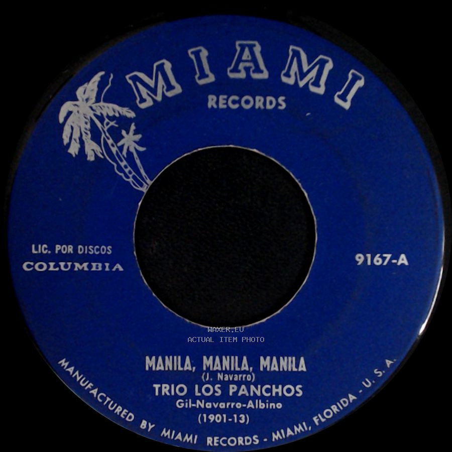 Trio Los Panchos - Manila, Manila, Manila / Siete Notas De Amor side A