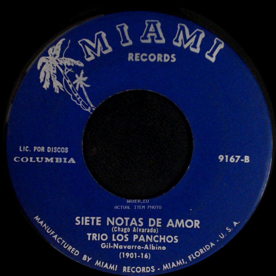 Trio Los Panchos - Manila, Manila, Manila / Siete Notas De Amor side B