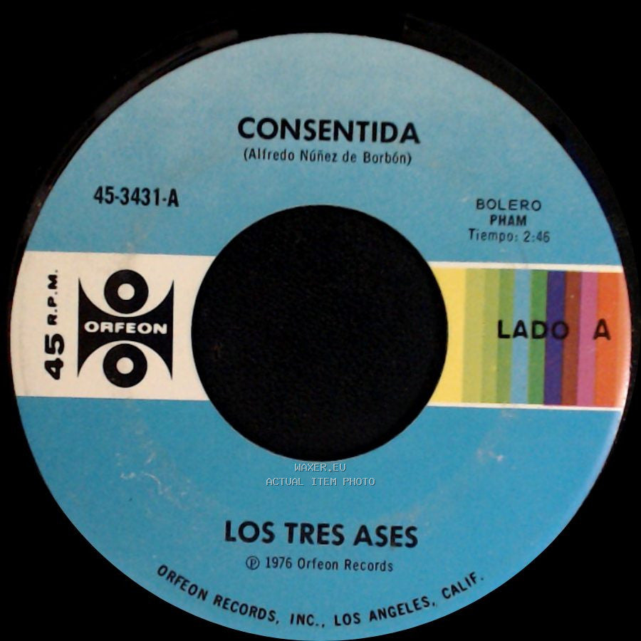 Los Tres Ases - Consentida / Esperando Tu Amor side A