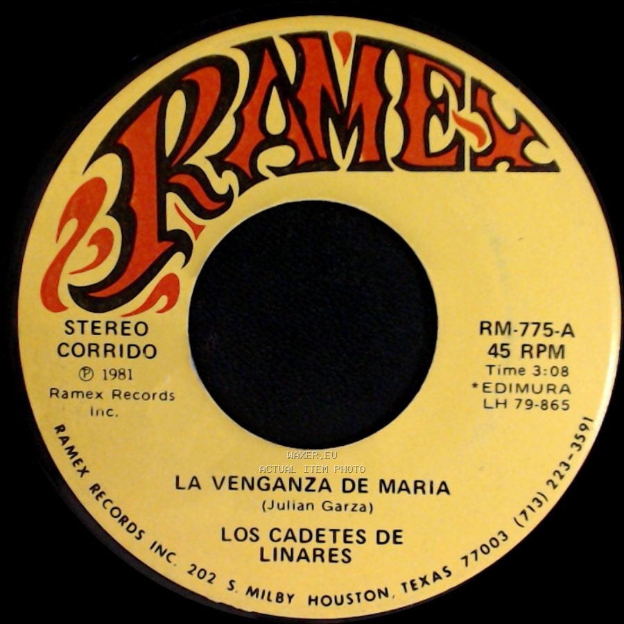 Los Cadetes De Linares - Tempranon / La Venganza De Maria side B