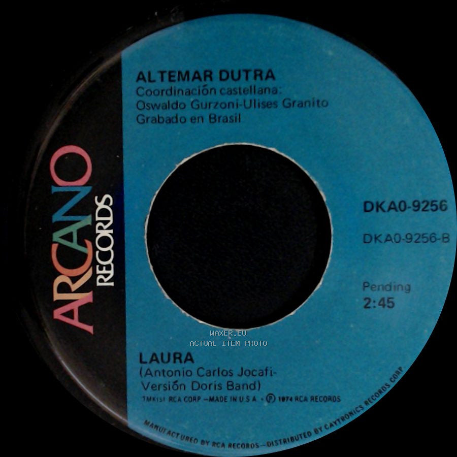 Altemar Dutra - Laura / El Amor Que No Se Espera side A