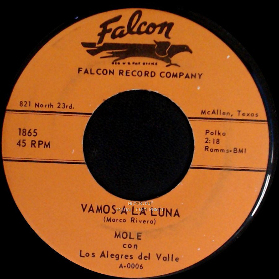 Mole / Mole Con Los Alegres Del Valle - El Reportero Astronauta / Vamos A La Luna side B