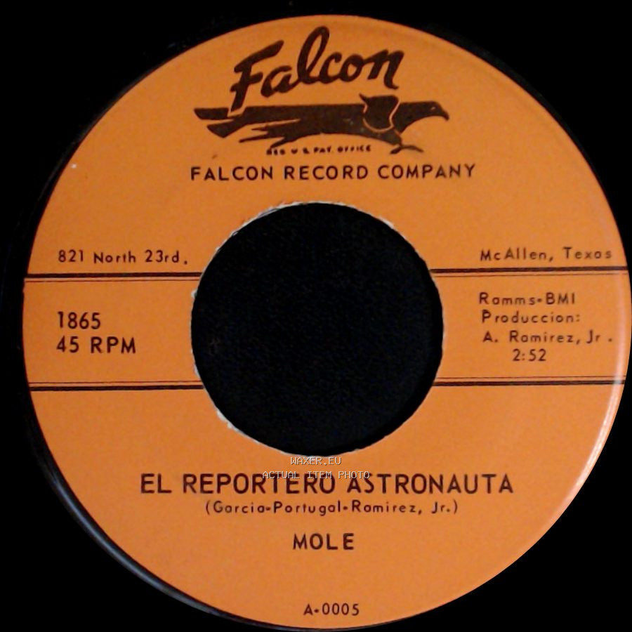 Mole Con Los Alegres Del Valle / Mole - Vamos A La Luna / El Reportero Astronauta side B