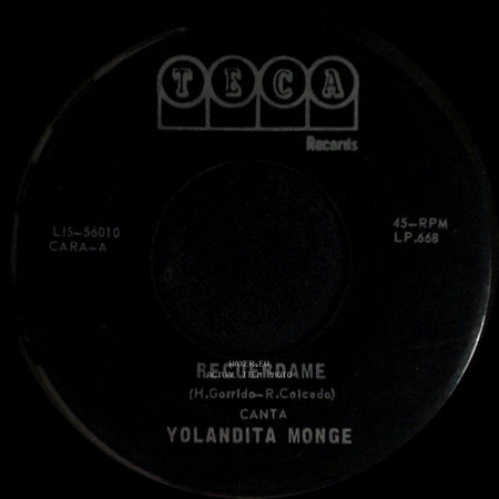 Yolandita Monge - Tu No Crees Mas / Recuerdame side B