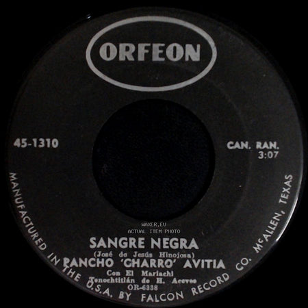 Rancho "Charro" Avitia - Sangre Negra / Malagradecida side A