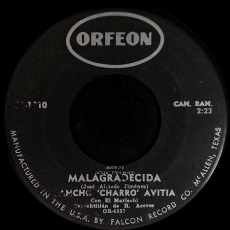 Rancho "Charro" Avitia - Sangre Negra / Malagradecida side B
