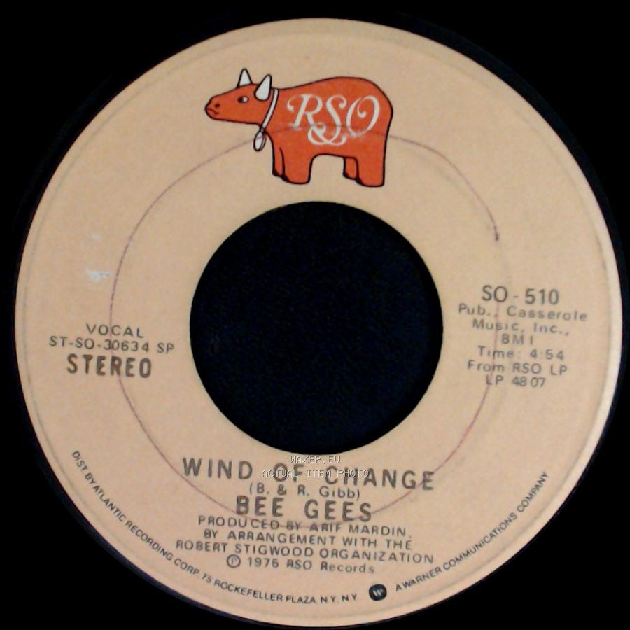 Bee Gees - Jive Talkin' / Wind Of Change side B