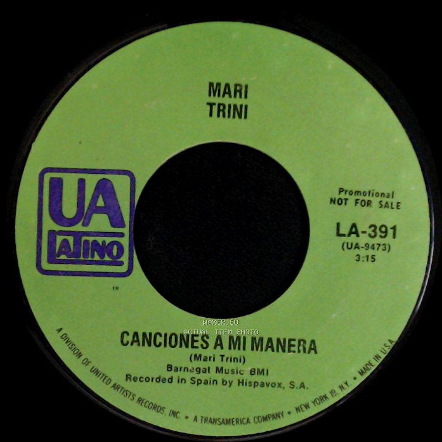 Mari Trini - Canciones A Mi Manera / Yo No Soy Esa side A
