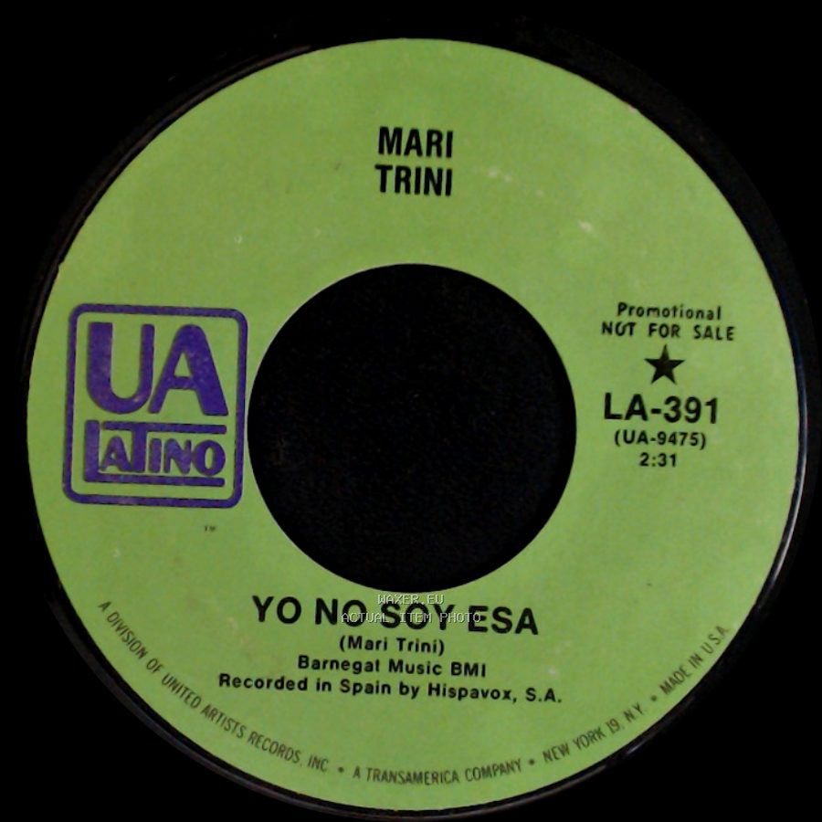 Mari Trini - Canciones A Mi Manera / Yo No Soy Esa side B
