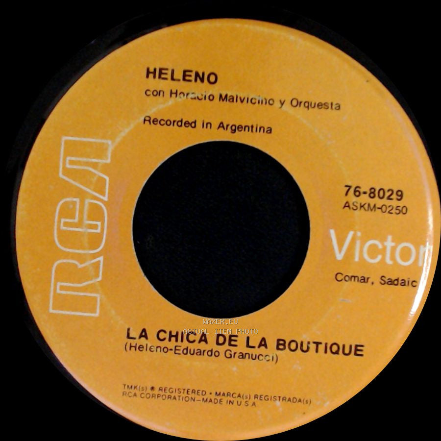 Heleno Con Horacio Malvicino Y Orquesta - Nina Mujer / La Chica De La Boutique side B