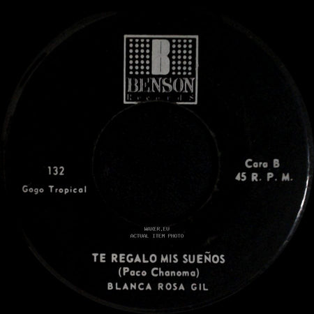 Blanca Rosa Gil - Vete Ya / Te Regalo Mis Sueños side B