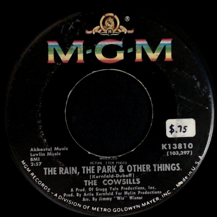 The Cowsills - River Blue / The Rain, The Park & Other Things side B