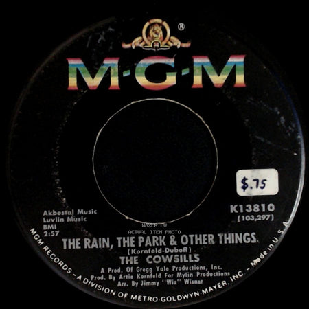 The Cowsills - River Blue / The Rain, The Park & Other Things side B