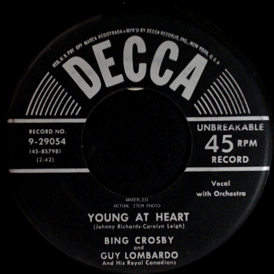 Bing Crosby And Guy Lombardo And His Royal Canadians - Oh Baby Mine (I Get So Lonely) / Young At Heart side B