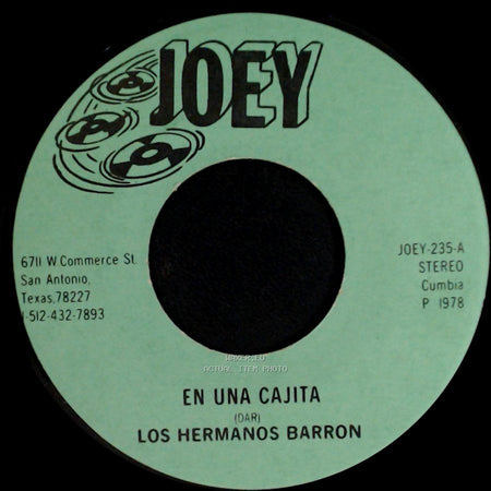 Los Hermanos Barron - Cumbia Que Te Vas De Ronda / En Una Cajita side B