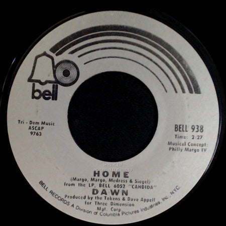 Dawn - Knock Three Times / Home side B