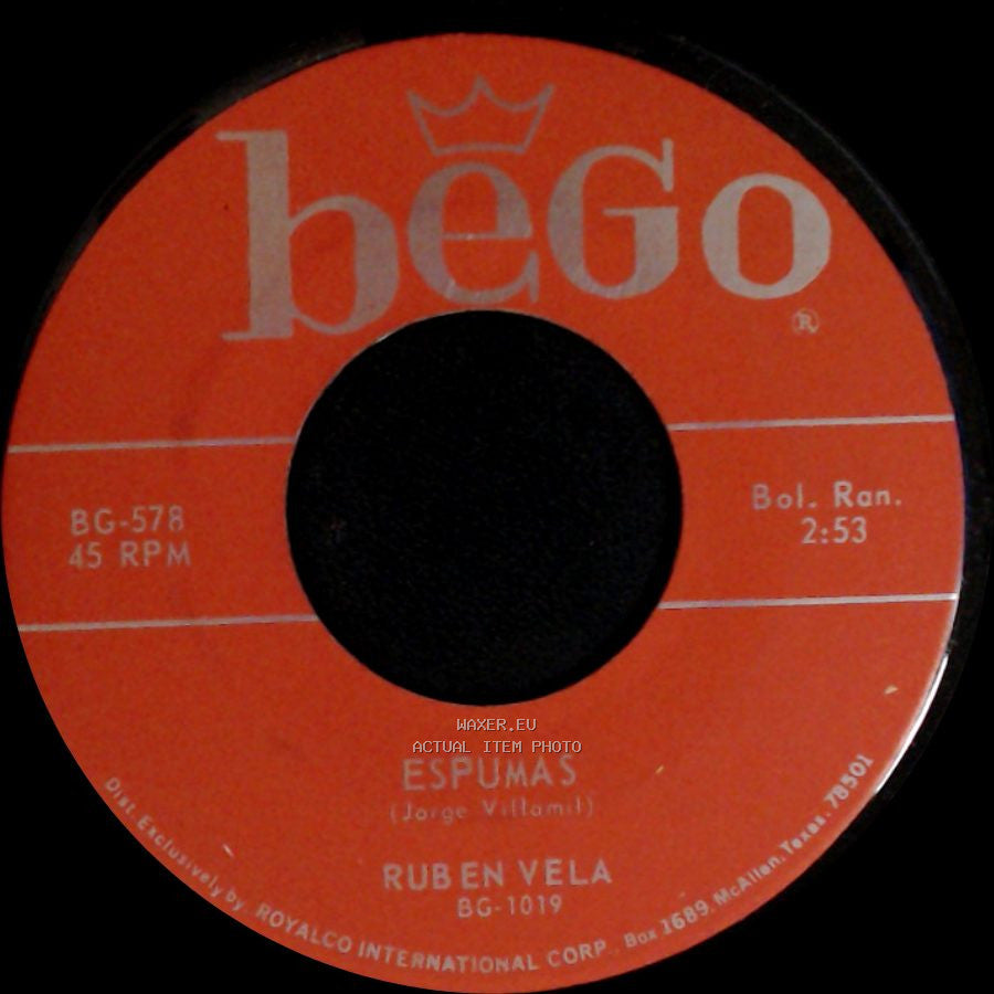Ruben Vela - El Conejito / Espumas side B