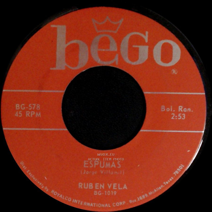Ruben Vela - Espumas / El Conejito side A