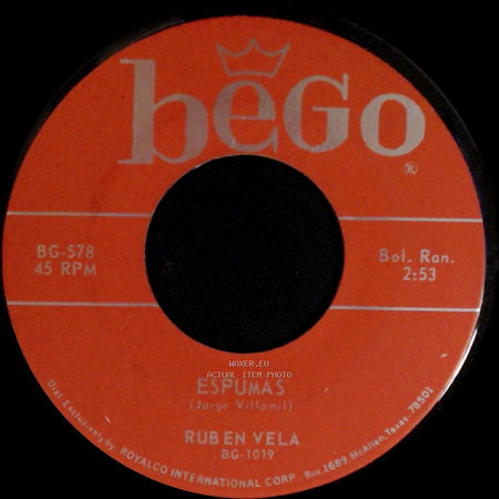 Ruben Vela - Espumas / El Conejito side A