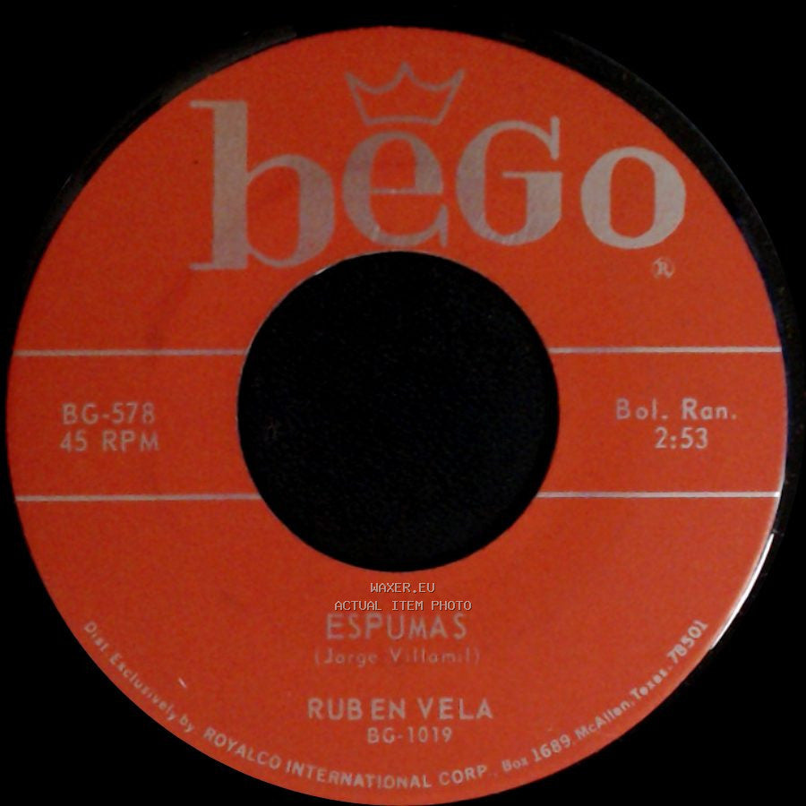 Ruben Vela - El Conejito / Espumas side B