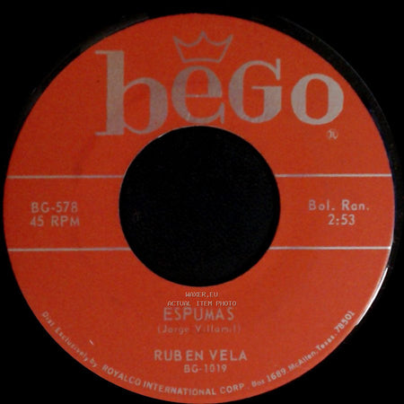 Ruben Vela - El Conejito / Espumas side B