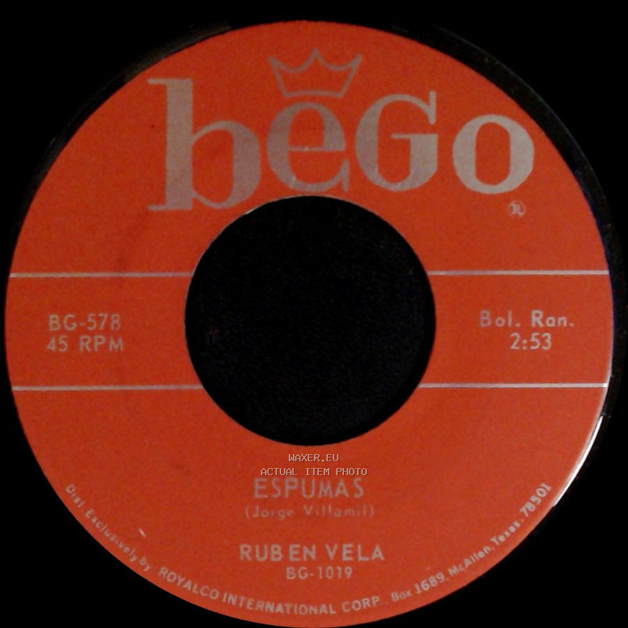 Ruben Vela - Espumas / El Conejito side A