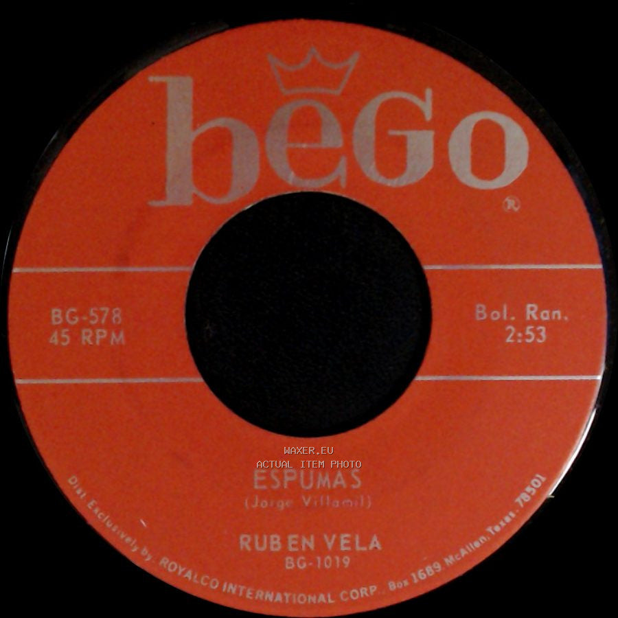 Ruben Vela - Espumas / El Conejito side A